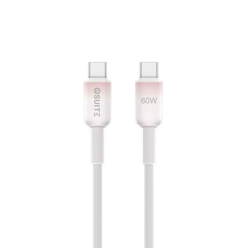 Compare iOsuite PVC housing USBC TO USBC Gradient Clear Cable  60W  1.2M  Pink at KSA Price
