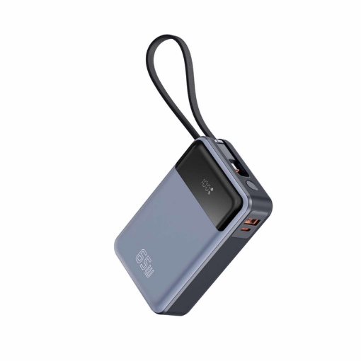 Compare iOsuite Power Bank 20,000 mAh PD 65W Fast Charging 2 Ports 1 USBC & 1 USBA with USBC Cable  Black at KSA Price