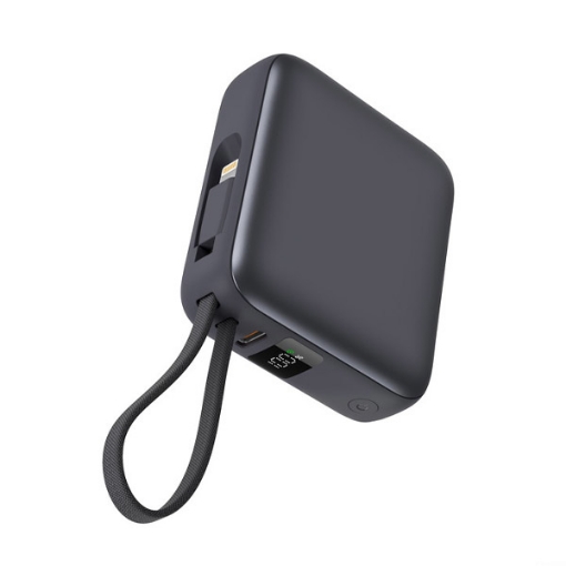 Compare iOsuite mini size Power Bank 20,000 mAh PD 22.5W Fast Charging with Type C cable and Lightning cable and 2 Ports 1*USBC & 1*USBA  Grey at KSA Price