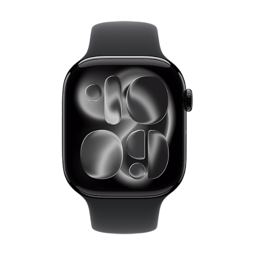 Compare Apple Watch Series 11 GPS 46mm Jet Black Aluminium Case with Black Sport Band  SM at KSA Price