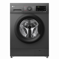 LG Front Load Washing Machine 8kg Black, WF0814MB