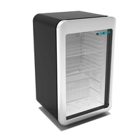 Compare BANCOOL Commercial Display Fridge Cooling, 113 Liter, Black, Silver Frame, XLS136 at KSA Price