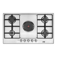 Xper built-in hob 86 cm 4 gas +…