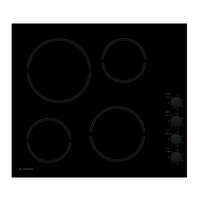 Ariston Built-In Electric Hob 58 cm Ceramic Black,…