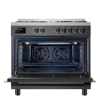Compare Toshiba gas oven, 5 burners, gray, 90*60, full safety, RQ190MG5GEGRSA at KSA Price