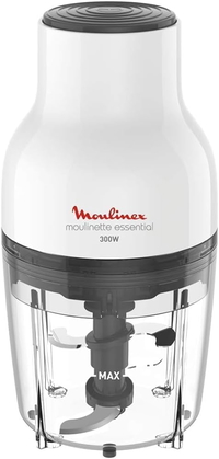 Compare Moulinex, Mini Chopper Moulinette Essential, 300 watt, 4 blades, white, DJ520127 at KSA Price