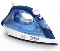Compare Tefal Easy Steam Iron 1200 Watts, 220 ml., Non Stick Soleplate, Blue, FV1941M0 at KSA Price