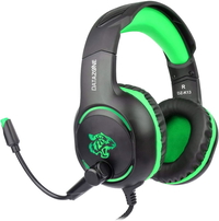 Datazone Wired Over Ear Gaming Headphone Green…