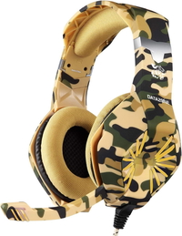 Datazone Wired Over Ear Gaming Headphone Camo Yellow
