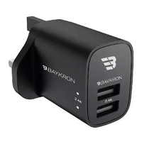 Compare Baykron 20W Power Delivery USBC Wall Charger Uk Black at KSA Price