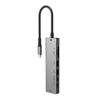 Compare Baykron UsbC Hub 7In1 With Card Reader And 100W Pd Silver at KSA Price