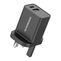 Compare Riversong Wall Charger Safekub d6 AD28 PD30W Black at KSA Price