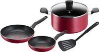 Compare Tefal Red 5Piece Cookware ,Set, B460S584 at KSA Price