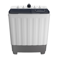 Hitachi Twin Tub Washing Machine, 8 kg, White…