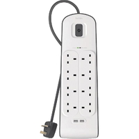 Compare Belkin 6Outlet Surge Protection with Two USB Ports ,Surge Protector ,6 ,White  BSV604ar2M at KSA Price