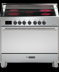 Compare Bompani, Electric Ceramic Cooker, 90×60, 5 Burners, Silver  TECH9008VTCPTIX at KSA Price