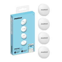 Momax Pin Tag Package Tracker 4 Pieces White