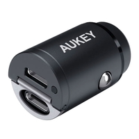 Aukey PD Nano Car Charger 30W 2-Port Dual…