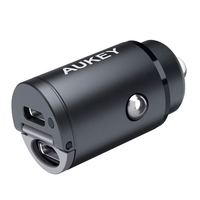 Compare Aukey Pd Nano Car Charger 30W 2Port Dual UsbC A4 Silver at KSA Price