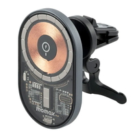 Compare Momax Magnetic Wireless Charging Car Mount 15W Space Grey at KSA Price
