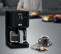 Tefal Coffee Maker, 1.25L, 1000W, Black, CM600840