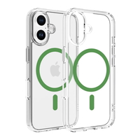 Dviced Magsafe iPhone 16 clear case, Green