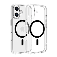 Dviced Magsafe iPhone 16 clear case, Black