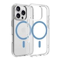 Dviced Magsafe iPhone 16 Pro clear case, Blue