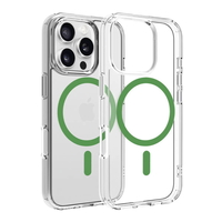 Dviced Magsafe iPhone 16 Pro clear case, Green