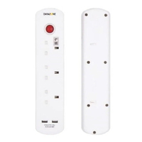 Compare Datazone Power Extension Socket 3 Way with 2 USB 5M White at KSA Price
