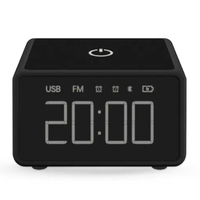 Compare Goui Digital clock+ultra fast wireless charger+speaker Black at KSA Price