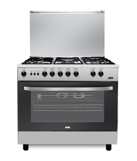 Compare Haam oven, 5 gas burners, 55*80, steel, full safety, HM80GF25 at KSA Price