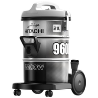 Hitachi Drum Vacuum Cleaner, Bagged, 2200W, Gray -…