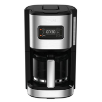 Compare Krups Coffee Maker 1.25L Black & Stainless Steel KM480DM0 at KSA Price