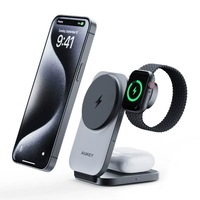 Compare Aukey Foldable 3in1 Magnetic Wireless Charger 15W Max Grey at KSA Price