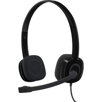 Logitech H151 Stereo On-Ear Headphones Black