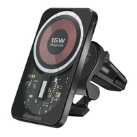 Promate 15W Transparent Magnetic Car Wireless…