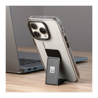 Compare Levelo Morphix Clara Gripstand IMD 14 Pro Clear Black Case at KSA Price