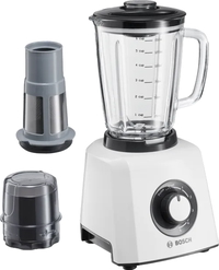 Bosch Glass Jar Blender W600, 1.5L, White, MMB33G5BGB