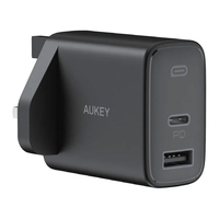 Compare Aukey Swift 32W 2Port PD Wall Charger PAF3S Black at KSA Price