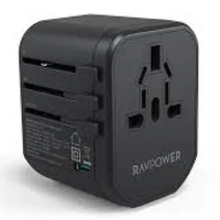 RAVPower 20W 3-Port Travel Charger Universal Adapter…
