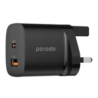 Compare Porodo Quick Charger Power Adapter 33W PD GaN Black at KSA Price