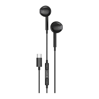 Compare Porodo Soundtec Earphones TypeC with HighClarify Mic Black at KSA Price