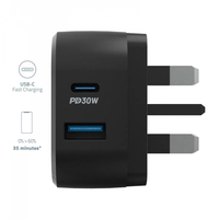 Compare Powerology Dual Port ultra Wall Socket Fast Charging Black at KSA Price