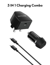 Compare RavpowerCombo W.Charger PC1041, C.Charger VC1017, Cable CB1021 at KSA Price