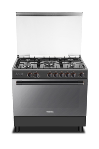 Compare Toshiba 60*90 Gas Stand Oven, 5 Burners, Cast Iron RLA190MG5GEGMRSA at KSA Price