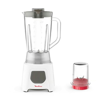 Compare Moulinex Blendeo Blender 450 Watts, 1.5 L., Grinder, White, LM2B2127 at KSA Price
