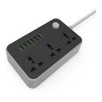 LDNIO Extension 3 Power Sooket + 3 USB…