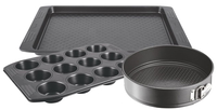 Compare Tefal Bakeware Set, 3 Pieces, Black  J162S385 at KSA Price