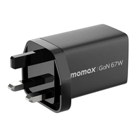 Compare Momax One Plug 67W 3Ports GaN Charger Black at KSA Price
